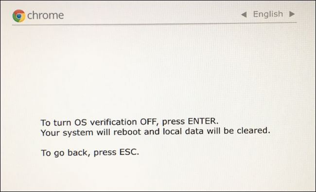 Chromebook oprire verificare sistem de operare