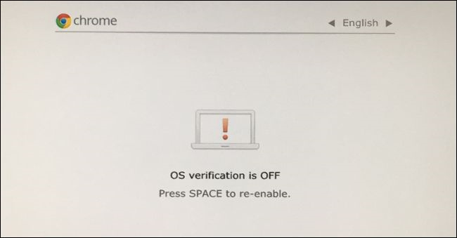 Chromebook verificare sitem de operare
